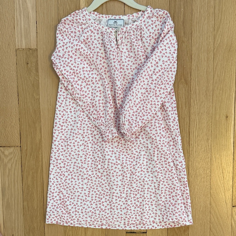 Charming Pink and White Kids Petite Plume Nightgown